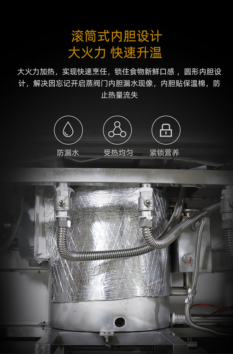 工业产品拍摄设计 - 商用蒸包炉详情页