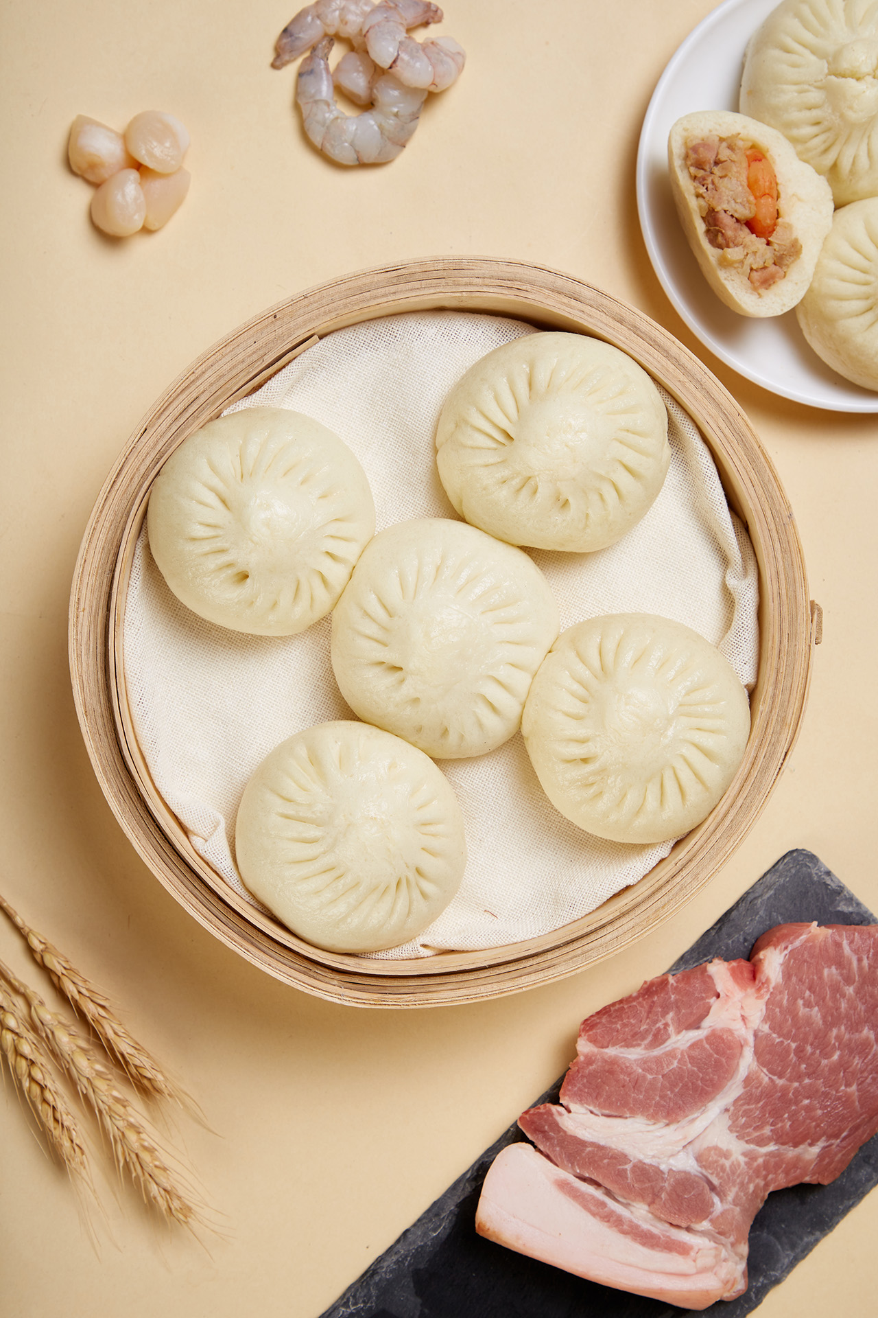 包子食品电商摄影